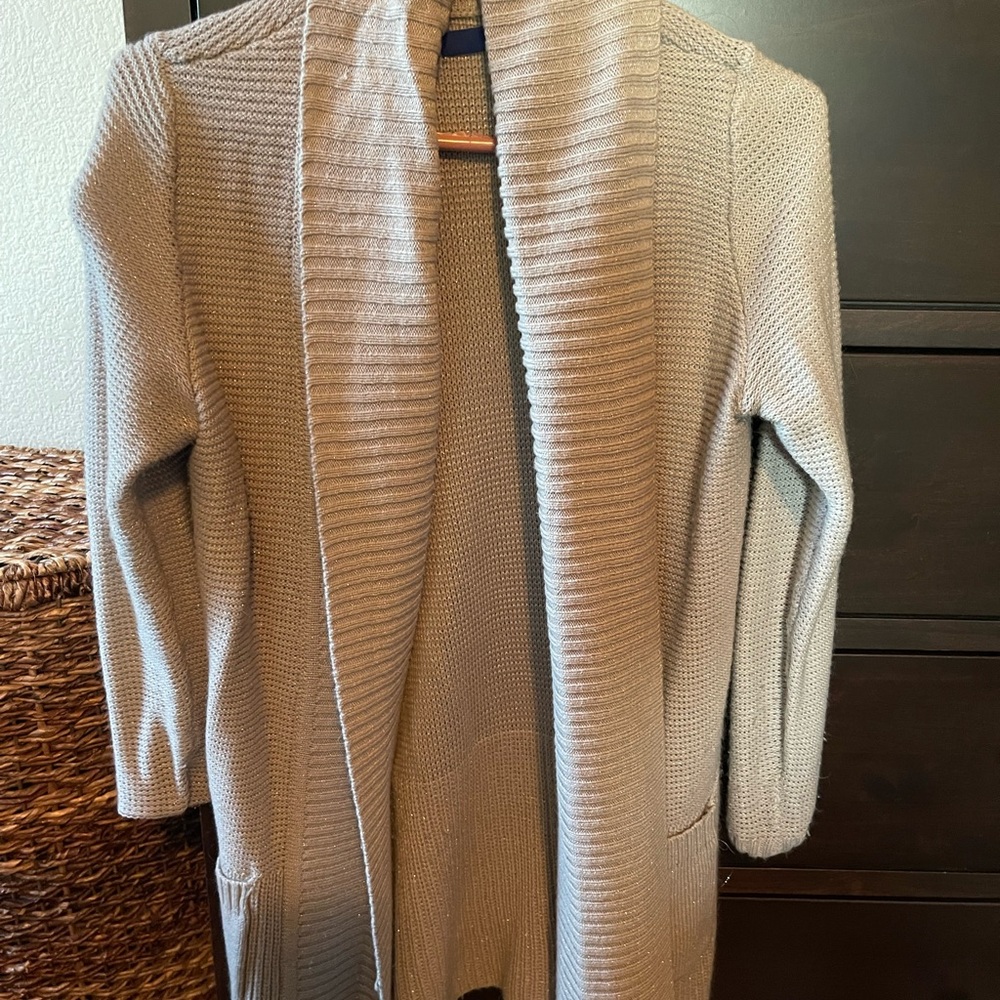 Cozy Gray Knit Cardigan